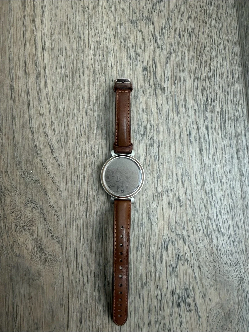 Garmin Lily 2 with brown leather band